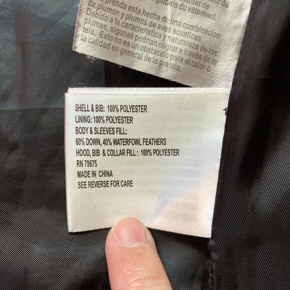 Michael Kors Black Quilted Down Puffer Coat Size M - Picture 8 of 12